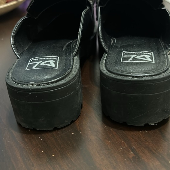 Dirty Laundry Womens Vallor Lucite Chain Detail Chunky Clog Black Size 9 - Picture 10 of 14